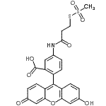 CAS#: 887355-30-8, 2-(6-Hydroxy-3-oxo-3H-xanthen-9-yl)-5-({3-[(methylsulfonyl)sulfanyl]propanoyl}amino)benzoic acid
