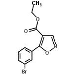 CAS#: 887407-90-1, Ethyl 5-(3-bromophenyl)-1,2-oxazole-4-carboxylate