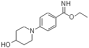 CAS#: 887578-03-2, Ethyl 4-(4-hydroxy-1-piperidinyl)benzenecarboximidate