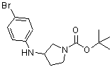 CAS#: 887578-11-2, 2-Methyl-2-propanyl 3-[(4-bromophenyl)amino]-1-pyrrolidinecarboxylate