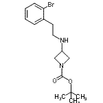 CAS#: 887579-80-8, 2-Methyl-2-propanyl 3-{[2-(2-bromophenyl)ethyl]amino}-1-azetidinecarboxylate