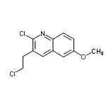 CAS#: 887581-15-9, 2-Chloro-3-(2-chloroethyl)-6-methoxyquinoline