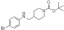 CAS#: 887581-67-1, 2-Methyl-2-propanyl 4-{[(4-bromophenyl)amino]methyl}-1-piperidinecarboxylate