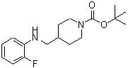 CAS#: 887582-20-9, 2-Methyl-2-propanyl 4-{[(2-fluorophenyl)amino]methyl}-1-piperidinecarboxylate