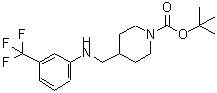CAS#: 887582-66-3, 2-Methyl-2-propanyl 4-({[3-(trifluoromethyl)phenyl]amino}methyl)-1-piperidinecarboxylate