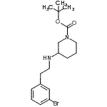 CAS#: 887584-56-7, 2-Methyl-2-propanyl 3-{[2-(3-bromophenyl)ethyl]amino}-1-piperidinecarboxylate