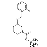 CAS#: 887584-83-0, 2-Methyl-2-propanyl 3-[(2-fluorobenzyl)amino]-1-piperidinecarboxylate