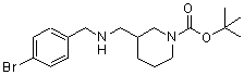CAS 登录号：887587-21-5， 3-{[(4-溴苄基)氨基]甲基}-1-哌啶羧酸叔丁酯