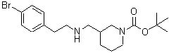 CAS#: 887587-34-0, 2-Methyl-2-propanyl 3-({[2-(4-bromophenyl)ethyl]amino}methyl)-1-piperidinecarboxylate