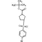 CAS#: 887587-67-9, 2-Methyl-2-propanyl 3-[(4-bromophenyl)sulfonyl]-1-pyrrolidinecarboxylate
