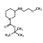 CAS#: 887588-09-2, 2-Methyl-2-propanyl 3-[(2-methoxyethyl)amino]-1-piperidinecarboxylate