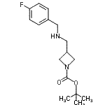 CAS#: 887590-16-1, 2-Methyl-2-propanyl 3-{[(4-fluorobenzyl)amino]methyl}-1-azetidinecarboxylate