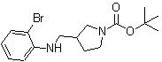 CAS#: 887590-69-4, 2-Methyl-2-propanyl 3-{[(2-bromophenyl)amino]methyl}-1-pyrrolidinecarboxylate