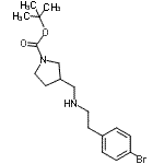 CAS#: 887590-93-4, 2-Methyl-2-propanyl 3-({[2-(4-bromophenyl)ethyl]amino}methyl)-1-pyrrolidinecarboxylate