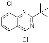 CAS#: 887592-17-8, 4,8-Dichloro-2-(2-methyl-2-propanyl)quinazoline