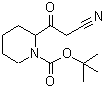 CAS 登录号:887592-68-9, 2-(氰基乙酰基)-1-哌啶羧酸叔丁酯