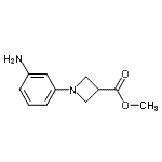 CAS 登录号：887595-89-3， 甲基1-(3-氨基苯基)吖丁啶-3-羧酸酯