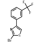 CAS#: 887625-72-1, 2-Bromo-4-[3-(trifluoromethyl)phenyl]-1,3-thiazole