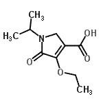 CAS#: 88767-02-6, 4-Ethoxy-1-isopropyl-5-oxo-2,5-dihydro-1H-pyrrole-3-carboxylic acid
