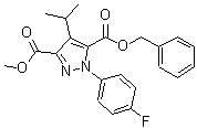 CAS#: 887703-73-3, 5-Benzyl 3-methyl 1-(4-fluorophenyl)-4-isopropyl-pyrazole-3,5-dicarboxylate