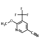 CAS#: 887707-29-1, 6-Methoxy-5-(trifluoromethyl)nicotinonitrile