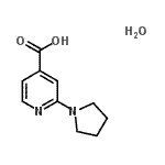 CAS#: 887922-89-6, 2-(1-Pyrrolidinyl)isonicotinic acid hydrate (1:1)