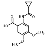 CAS 登录号：887922-93-2， 2-[(环丙基羰基)氨基]-4,5-二甲氧基苯甲酸