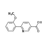 CAS#: 887976-03-6, 6-(2-Methoxyphenyl)nicotinic acid