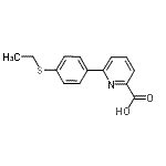 CAS#: 887982-60-7, 6-[4-(Ethylsulfanyl)phenyl]-2-pyridinecarboxylic acid