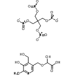 CAS#: 88803-36-5, Hydroxy{[5-hydroxy-4-(hydroxymethyl)-6-methyl-3-pyridinyl]methoxy}acetic acid - 3-(nitrooxy)-2,2-bis[(nitrooxy)methyl]propyl nitrate (1:1)