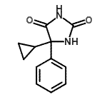 CAS 登录号：88807-86-7， 5-环丙基-5-苯基-2,4-咪唑烷二酮