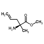 CAS#: 88820-87-5, Methyl (2S)-2-amino-2-methyl-4-pentenoate