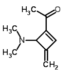 CAS#: 88830-16-4, 1-[4-(Dimethylamino)-3-methylene-1-cyclobuten-1-yl]ethanone