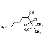 CAS#: 88920-80-3, 1,1-Dichloro-1-(trimethylsilyl)-2-heptanol