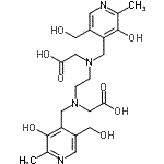 CAS#: 88969-06-6, 2,2'-[1,2-Ethanediylbis({[3-hydroxy-5-(hydroxymethyl)-2-methyl-4-pyridinyl]methyl}imino)]diacetic acid