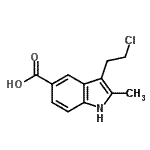 CAS 登录号：889953-68-8， 3-(2-氯乙基)-2-甲基-1H-吲哚-5-羧酸