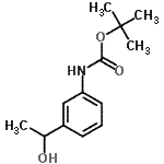 CAS#: 889956-70-1, 2-Methyl-2-propanyl [3-(1-hydroxyethyl)phenyl]carbamate
