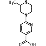 CAS#: 889957-83-9, 6-(3-Methyl-1-piperazinyl)nicotinic acid