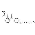 CAS#: 890098-58-5, 2-[4-(Pentyloxy)benzoyl]phenyl acetate