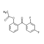 CAS#: 890098-66-5, 2-(2,4-Difluorobenzoyl)phenyl acetate