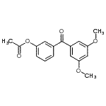 CAS 登录号：890099-02-2， 3-(3,5-二甲氧基苯甲酰基)苯基乙酸酯
