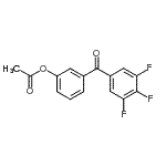 CAS#: 890099-23-7, 3-(3,4,5-Trifluorobenzoyl)phenyl acetate