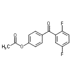 CAS 登录号：890099-99-7， 4-(2,5-二氟苯甲酰)苯基乙酸酯