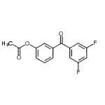 CAS#: 890100-22-8, 3-(3,5-Difluorobenzoyl)phenyl acetate