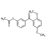 CAS 登录号：890100-38-6， 3-(2,5-二甲氧基苯甲酰基)苯基乙酸酯