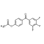 CAS#: 890100-39-7, 4-(3,4,5-Trifluorobenzoyl)phenyl acetate