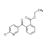 CAS 登录号：890100-47-7， 乙基2-[(6-氯-3-吡啶基)羰基]苯甲酸酯