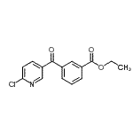 CAS#: 890100-48-8, Ethyl 3-[(6-chloro-3-pyridinyl)carbonyl]benzoate