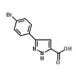 CAS#: 890591-20-5, 3-(4-Bromophenyl)-1H-pyrazole-5-carboxylic acid