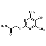 CAS 登录号：890641-01-7， 2-[(5-羟基-4,6-二甲基-2-嘧啶基)硫基]乙酰胺